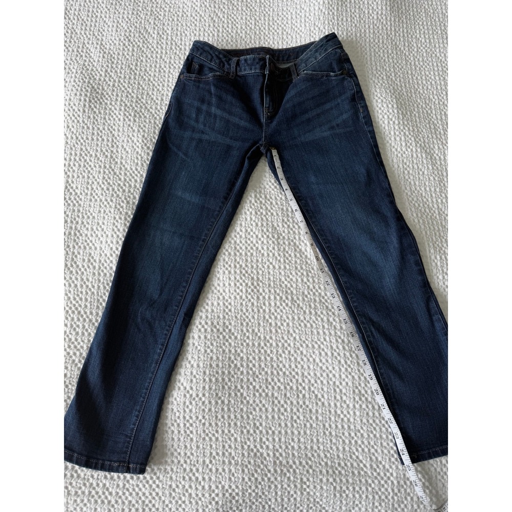 Simply Vera Vera Wang Jeans Womens 4P Dark Blue Denim Straight Leg Petite
